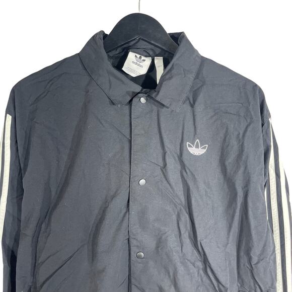 Adidas Button Down Nylon Jacket - Picture 2 of 8